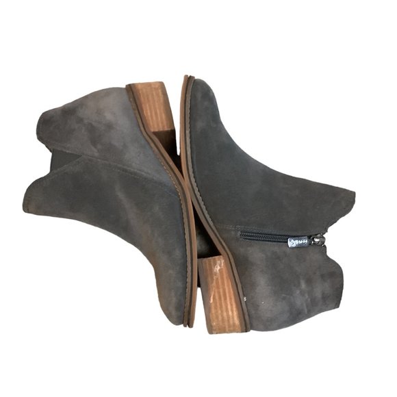 Blondo Women's IDA Waterproof Suede Ankle Zipper Boots Gray Size-Size 8.5 - Picture 11 of 12